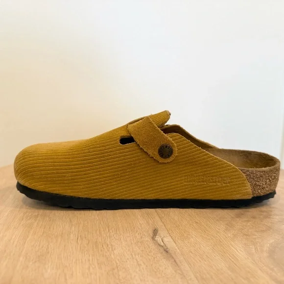 Birkenstock Boston Suede Embossed Cork Brown Women's Size 7-7.5 EU 38 - Picture 6 of 12